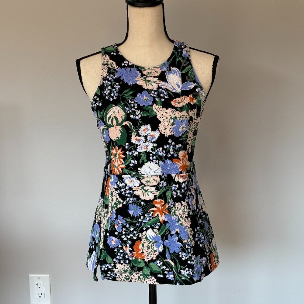 Maeve by Anthropologie Pink Lilac, Floral Tank Top,  XS